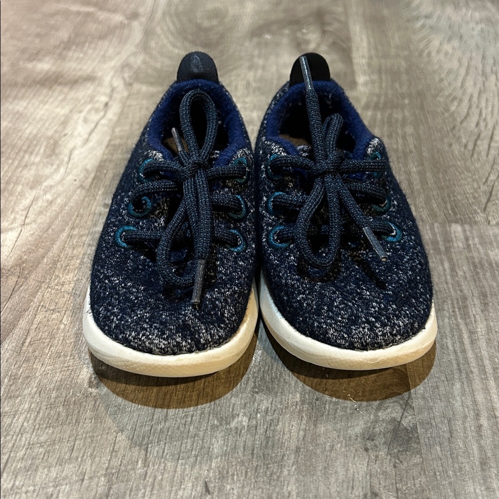 Navy Blue Knit discontinued rare smallbirds Allbirds Sneakers size T6